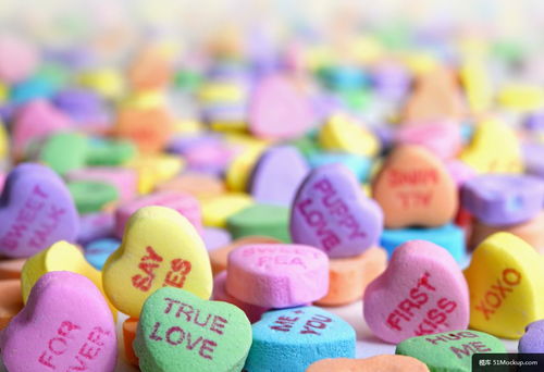 糖果 情人節 顏色 糖 食品 甜 美食攝影圖片