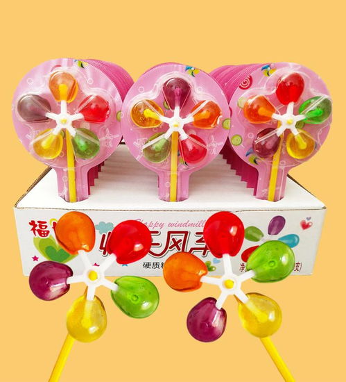 快樂風(fēng)車棒棒糖12克 支60支 10支兒童禮物玩具糖五彩創(chuàng)意糖果